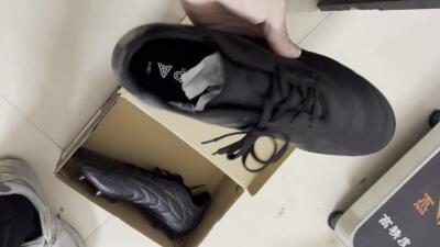 Men's Adidas Copa Pure.1 FG Firm Ground Low-Tops Football Boots - Black/Black