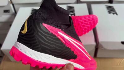 Men's Nike Phantom GX Elite DF TF Artificial Turf High-Tops Football Shoes - Red/Black/White