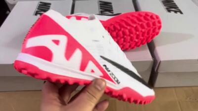 Unisex Nike Mercurial Vapor 15 Elite TF Artificial Turf Low-Tops Football Shoes - White/Black/Red