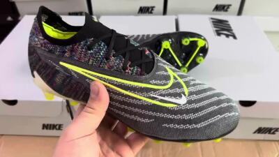 Men's Nike Phantom GX Elite AG Artificial Grass Low-Tops Football Boots - Grey/Green