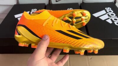 Men's Adidas X Speedportal.1 FG Firm Ground Low-Tops Football Boots - Orange/Black