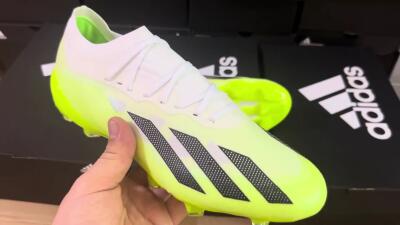 Men's Adidas X Speedportal.1 FG Firm Ground Low-Tops Football Boots - Green/Black/White