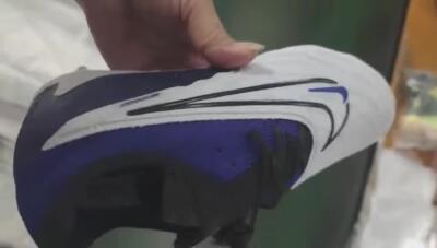 Men's Nike Phantom GX Elite FG Firm Ground Low-Tops Football Boots - White/Blue/Black