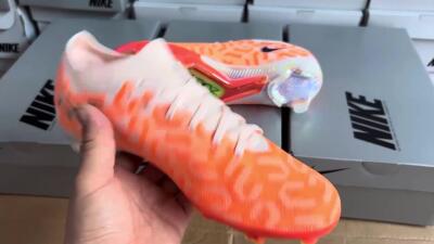 Men's Nike Air Zoom Mercurial Vapor 15 Elite FG Firm Ground Low-Tops Football Boots - Orange/Black/Purple