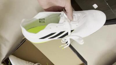 Men's Adidas Copa Pure.1 FG Firm Ground Low-Tops Football Boots - White/Black/Green