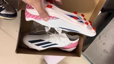 Men's Adidas X Speedportal.1 FG Firm Ground Low-Tops Football Boots - White/Black/Red