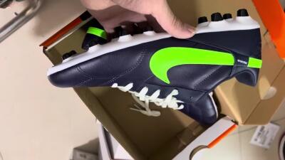 Men's Nike Premier 3 FG Firm Ground Low-Tops Football Boots - Blue/Green