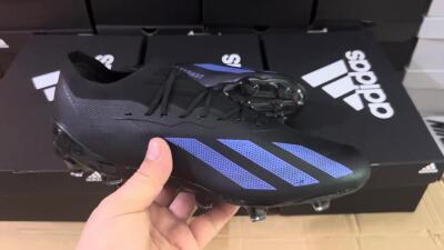 Men's Adidas X Speedportal .1 2022 World Cup FG Firm Ground Low-Tops Football Boots - Black/Blue