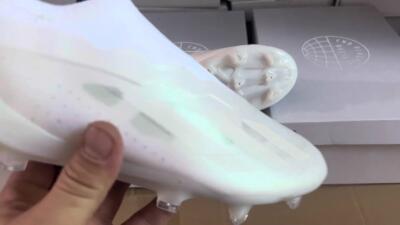 Men's Adidas X Crazyfast+ LL FG Firm Ground Low-Tops Football Boots - White/White/White