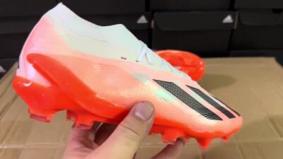 Men's Adidas X Crazyfast.1 FG Firm Ground Low-Tops Football Boots - White/Red/Black