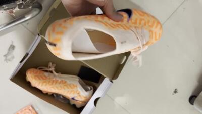 Men's Nike Air Zoom Mercurial Vapor XV Elite SG Soft Ground Low-Tops Football Boots - Orange/Black/Purple