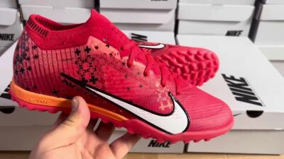 Unisex Nike Air Zoom Mercurial Vapor 15 Elite TF Artificial Turf Low-Tops Football Shoes - Red/White/Black