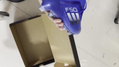 Men's Adidas F50 Adizero FG Firm Ground Low-Tops Football Boots - Blue/Silver/Black