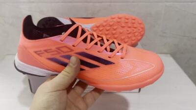 Men's Adidas F50 Adizero TF Artificial Turf Low-Tops Football Shoes - Red/Black