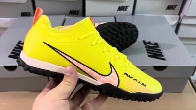 Unisex Nike Air Zoom Mercurial Vapor 15 Pro TF Artificial Turf Low-Tops Football Shoes - Yellow/Pink/White/Black