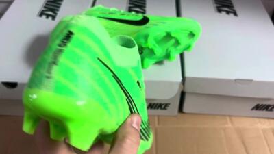 Men's Nike Air Zoom Mercurial Vapor 15 Elite FG Firm Ground Low-Tops Football Boots - Green/Black