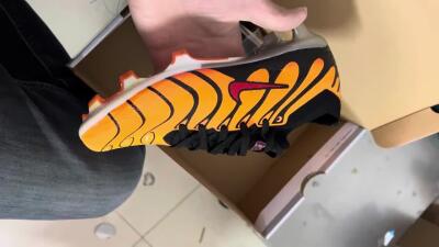 Unisex Nike Air Zoom Mercurial Vapor 15 Elite FG Firm Ground Low-Tops Football Boots - Orange/Black/Red