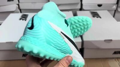 Unisex Nike Phantom GX Elite DF Link TF Artificial Turf High-Tops Football Shoes - White/Black/Jade