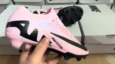 Unisex Nike Air Zoom Mercurial Vapor 15 Elite FG Firm Ground Low-Tops Football Boots - Purple/Black