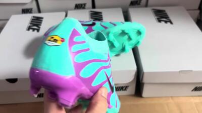 Men's Nike Air Zoom Mercurial Vapor 15 Elite FG Firm Ground Low-Tops Football Boots - Jade/Purple/Black