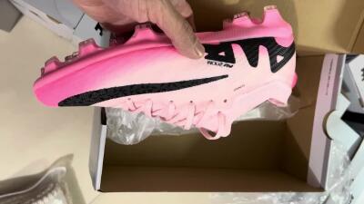Men's Nike Air Zoom Mercurial Vapor 15 Elite FG Firm Ground Low-Tops Football Boots - Pink/Black