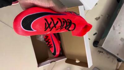 Unisex Nike Air Zoom Mercurial Superfly 9 Elite FG Firm Ground High-Tops Football Boots - Red/Black/Purple