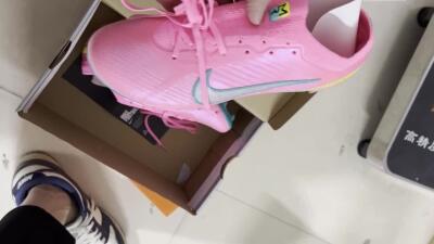 Men's Nike Air Zoom Mercurial Vapor 15 Elite FG Firm Ground Low-Tops Football Boots - Pink/Silver/Blue