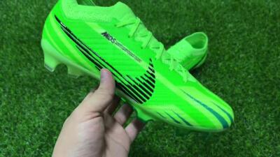 Unisex Nike Air Zoom Mercurial Vapor 15 Elite FG Firm Ground Low-Tops Football Boots - Green/Yellow/Black