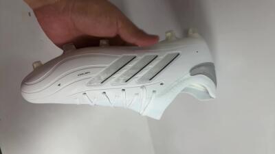 Men's Adidas Copa Pure 2+ FG Firm Ground Low-Tops Football Boots - White/Silver/Black