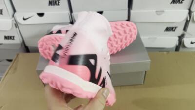 Unisex Nike Air Zoom Mercurial Superfly 9 Elite TF Artificial Turf High-Tops Football Boots - Pink/Pink/Black