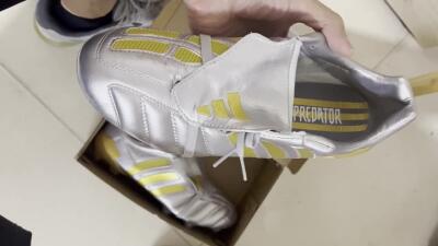 Men's Adidas Predator 20+ Mutator Mania Tormentor FG Firm Ground Low-Tops Football Boots - Silver/Gold