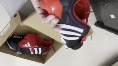 Men's Adidas Predator 20+ Mutator Mania Tormentor FG Firm Ground Low-Tops Football Boots - Black/White/Red