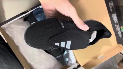 Men's Adidas Predator Elite Foldover Tongue FG Firm Ground Low-Tops Football Boots - Black/Silver/Jade