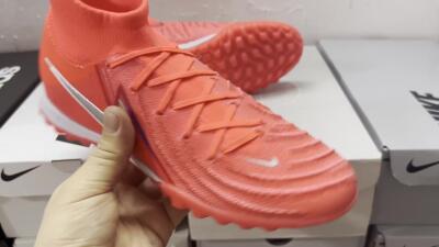 Men's Nike Phantom Luna 2 Elite TF Artificial Turf High-Tops Football Shoes - Red/Black/Blue/White