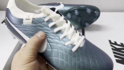 Men's Nike Tiempo Legend 10 Elite FG Firm Ground Low-Tops Football Boots - Jade/White