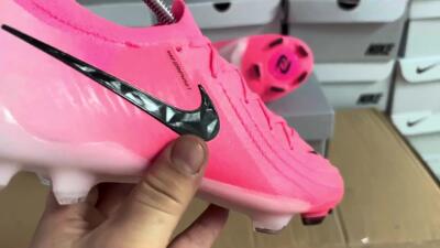 Unisex Nike Phantom Luna Elite TF Artificial Turf Low-Tops Football Shoes - Pink/Black