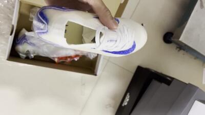 Unisex Nike Air Zoom Mercurial Vapor 16 Elite FG Firm Ground Low-Tops Football Boots - Beige/Blue/Orange