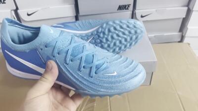 Unisex Nike Phantom Luna Elite TF Artificial Turf Low-Tops Football Shoes - Jade/White/Blue