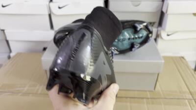 Men's Nike Air Zoom Mercurial Superfly 10 Elite FG Firm Ground High-Tops Football Boots - Black/Jade/Blue